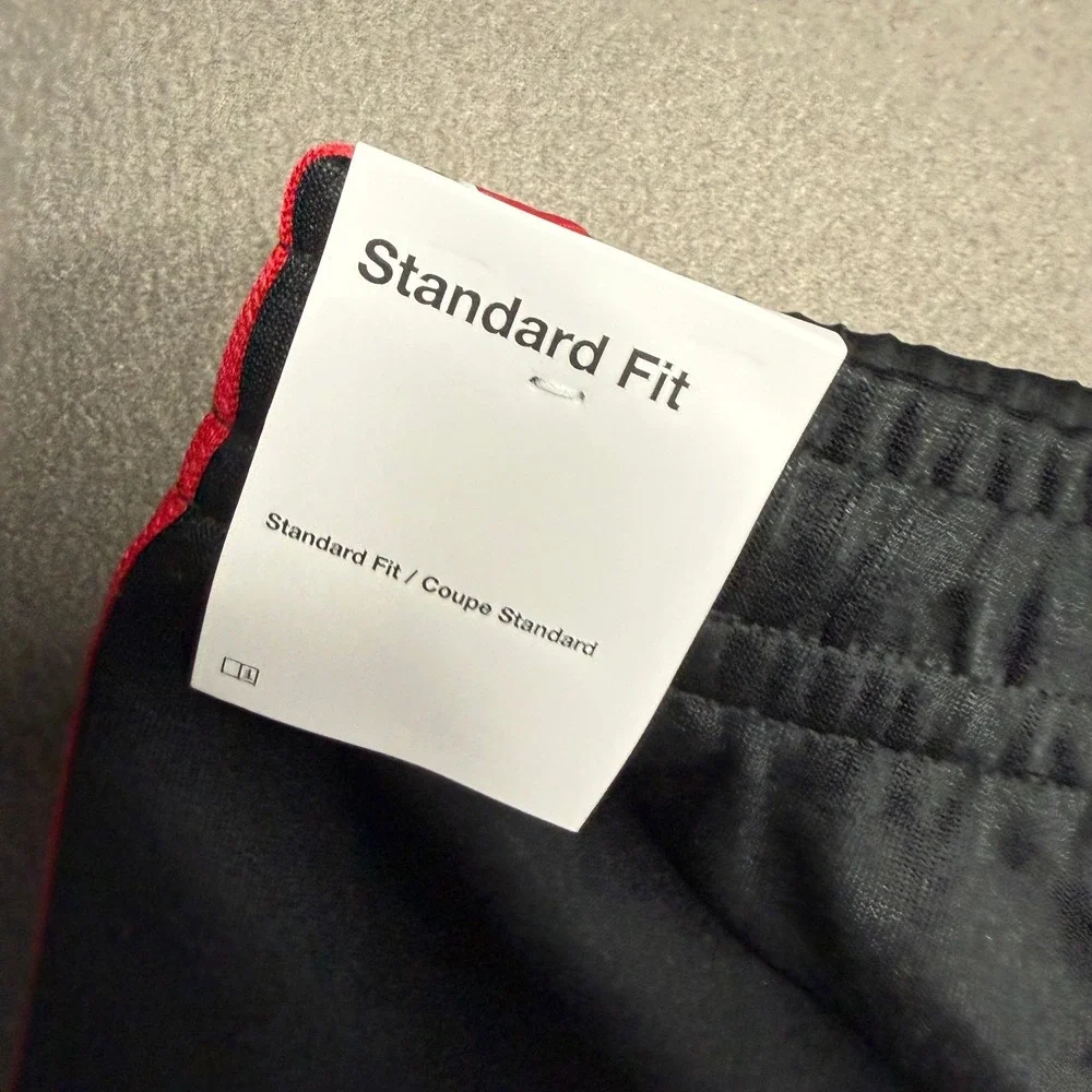 Jordan Track Pants Mens XXL Black Red Side Stripe Jumpman HF9341-011